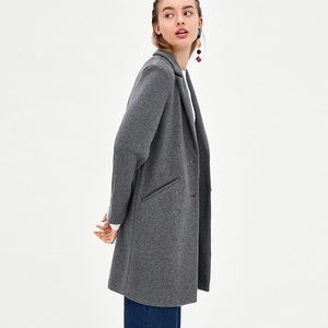 Zara Super Soft Coat in Dark Gray